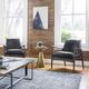 Four Hands Marlow Mod Glass Top Pedestal Table with Brushed Brass Base-4