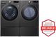 LG Black Stainless Steel Front Load Washer & Gas Dryer Laundry Pair-3
