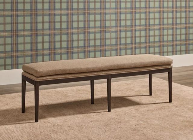 Modus Furniture Carlisle Pecan Pie Upholstered Dining Bench-1