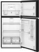 Whirlpool® 30" 19.3 Cu. Ft. Black Top Freezer Refrigerator with Total Coverage Cooling-1