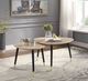 ACME Furniture Allison 2-Piece Natural Nesting Table with Black Base Set-1