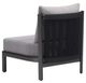 Zuo® Modern Horizon Black/Gray Aluminum Fabric Outdoor Accent Chair-4
