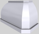 Vent-A-Hood® Designer Series 54" White Wall Mounted Range Hood-5