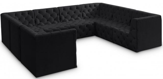 Meridian Furniture Tuft 8-Piece Black Modular Sectional Set-2
