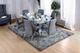 Furniture of America® Wailoa 2-Piece Chrome/Gray Dining Side Chair Set-3