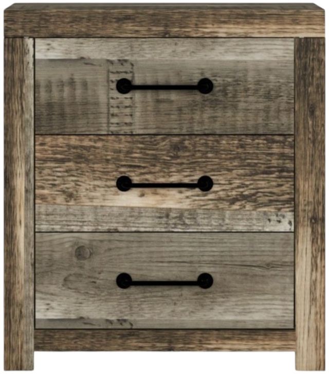 Perdue Woodworks 65,000 Essential Brown/Gray Drawer Nightstand-1