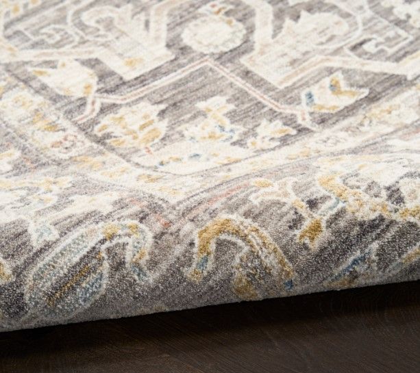 Nourison Home™ Antique Fusion Ivory Charcoal 5'x8' Area Rug-3