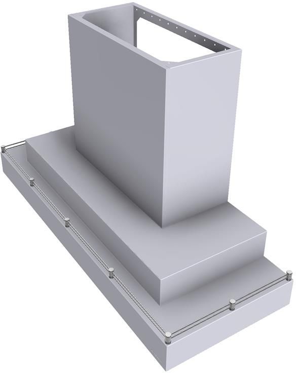 Vent-A-Hood® 54" White Contemporary Wall Mount Range Hood-1