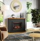 Legends Home Washington Black/Whiskey Fireplace Mantel-1