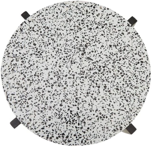 Signature Design by Ashley® Tellrich White Accent Table with Black Base-2