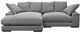 Moe's Home Collection Plunge 2-Piece Anthracite L-Shaped Sectional and Reversible Chaise-1