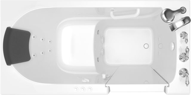 American Standard Premium Series White Alcove Walk-In Combination Bathtub-2