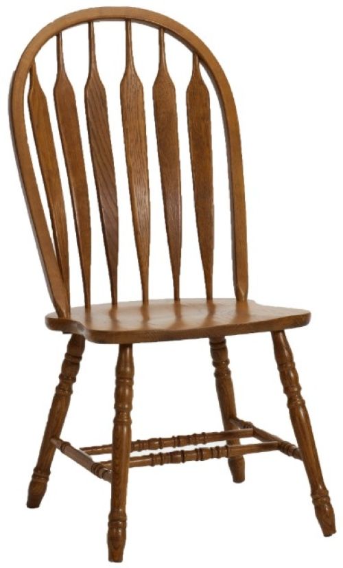 Intercon Classic Oak Burnished Rustic Arrow Side Chair-0
