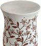 TOV Furniture Terracotta/White Ceramic Carved Indoor/Outdoor Side Table-3