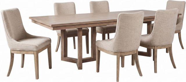 Liberty Furniture Proximity Place 7-Piece Barley/Barley Buff Optional Double Pedestal Dining Set-0