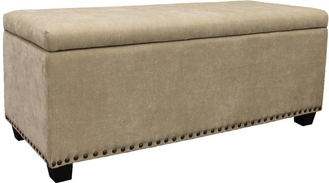 Parker House® Chloe Meringue Storage Bench-0