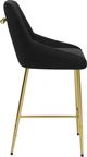 Zuo® Modern Madelaine Black/Gold Counter Stool-2
