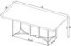 Coaster® Sterling Gray Rectangular Dining Table with Chrome Base-4