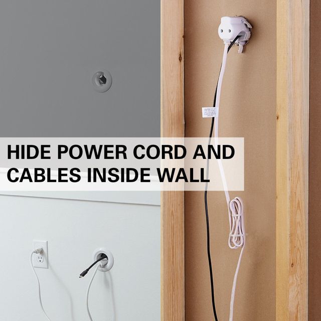 Sanus® White In-Wall Power and Cable Management Kit-1