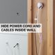 Sanus® White In-Wall Power and Cable Management Kit-1