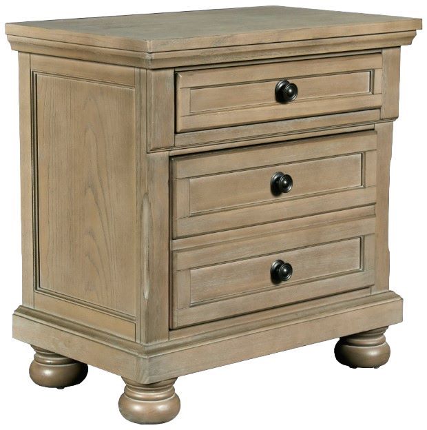 New Classic® Home Furnishings Allegra Pewter Nightstand-0