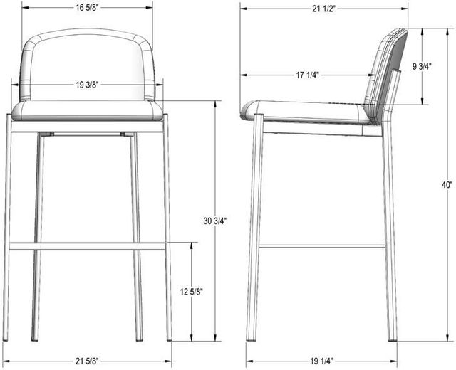 Amisco Customizable Kally Bar Stool-2