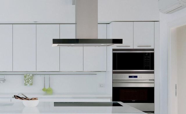 Wolf® 42" Black Cooktop Island Hood-1