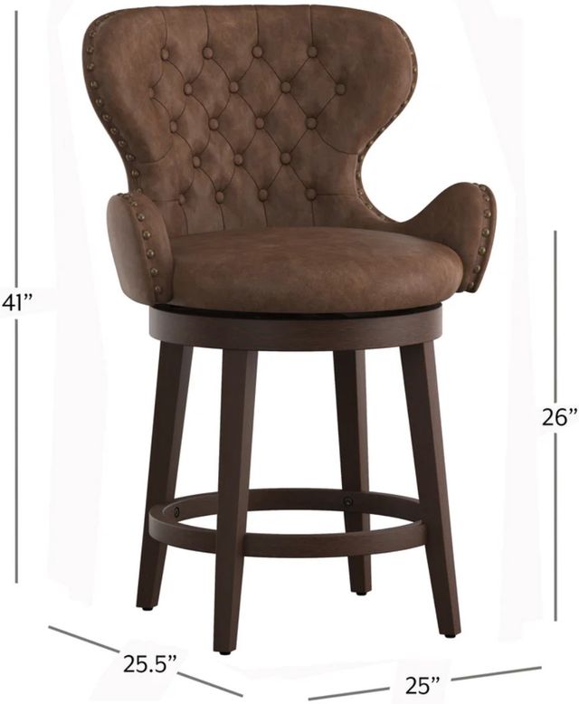 HH2 Home Mid-City Chestnut Counter Stool-4