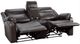 Homelegance® Yerba Dark Brown Double Manual Reclining Loveseat with Console-4