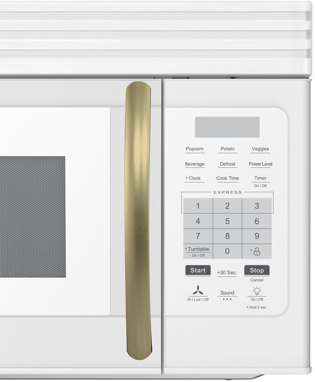 FORNO® Scalo Series Espresso 1.6 Cu. Ft. Fingerprint Resistant White Over The Range Microwave -4