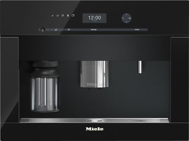 Miele 21.44" Obsidian Black Built in Coffee Machine-0
