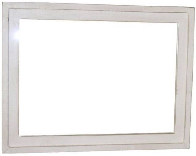 Million Dollar Rustic Weathered White Mirror-0