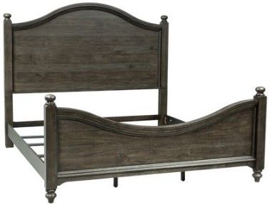 Liberty Furniture Catawba Hills 3-Piece Peppercorn Poster Bedroom Set-1
