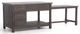 Magnolia Home by Joanna Gaines Phillips Rubbed Black Kitchen Island-1