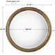 Uttermost® Spera Gold Round Mirror-3