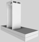 Vent-A-Hood® 48" White Duct Free Wall Mounted Range Hood-4