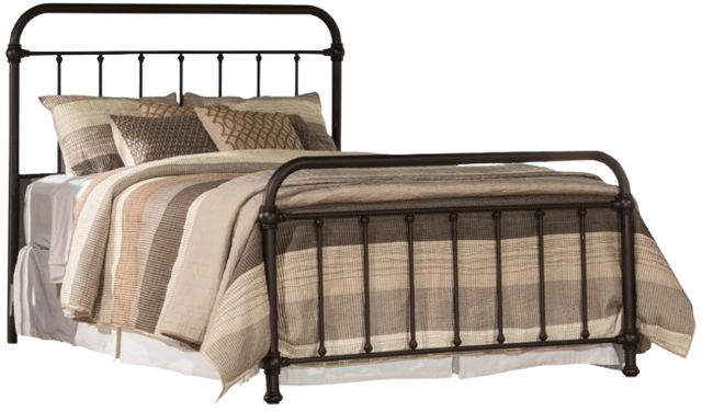 HH2 Home Kirkland Black 55" Full Metal Rod Bed-0