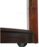 Elements International Elsa Glass Top Coffee Table with Espresso Base-3