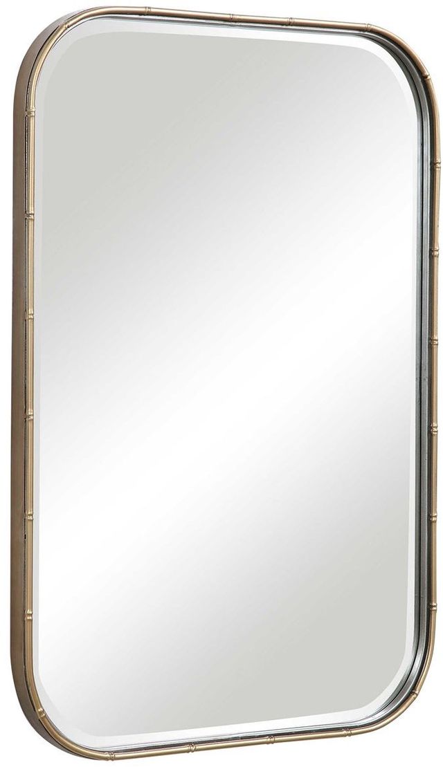 Uttermost® Malay Antiqued Gold Leaf Vanity Mirror-3