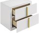 Coaster® Ines White High Gloss Bedside Table Nightstand-5