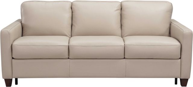 Leather Italia™ Savino Millbrook Taupe Sofa-0