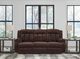 Signature Design by Ashley® Observation Chocolate Power Reclining Sofa with Drop Down Table-1