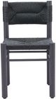 Zuo® Modern Iska 2-Piece Black Aluminum Outdoor Dining Side Chair Set-1