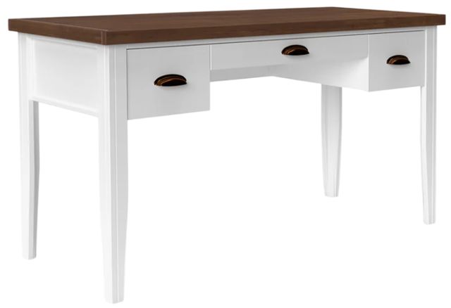 Legends Home Hampton Barnwood/Jasmin White Writing Desk-0