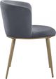 Meridian Furniture Skylar Grey-Gold Velvet Dining Chair-3