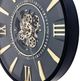 YHD Black/Gold Deluxe Gear Clock-4