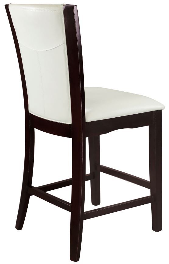 Homelegance® Daisy White/Espresso Counter Height Chair-3