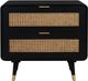TOV Furniture Christine Black Acacia Nightstand-0