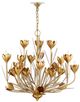 Currey & Company Gold/Silver Hortensia Chandelier-0