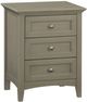 Whittier Wood® Furniture McKenzie Fieldstone 3-Drawer Nightstand-0